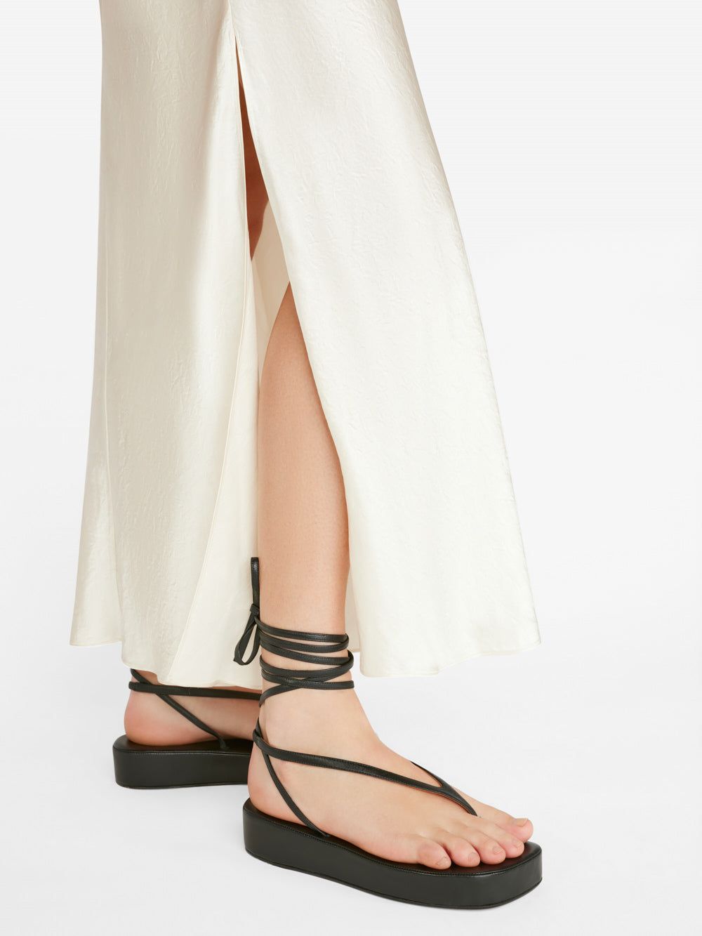 Pleated Cami Dress -- Bone sold by Frame Denim product image thumbnail 4