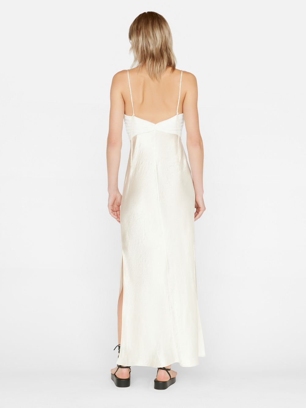 Pleated Cami Dress -- Bone sold by Frame Denim product image thumbnail 8