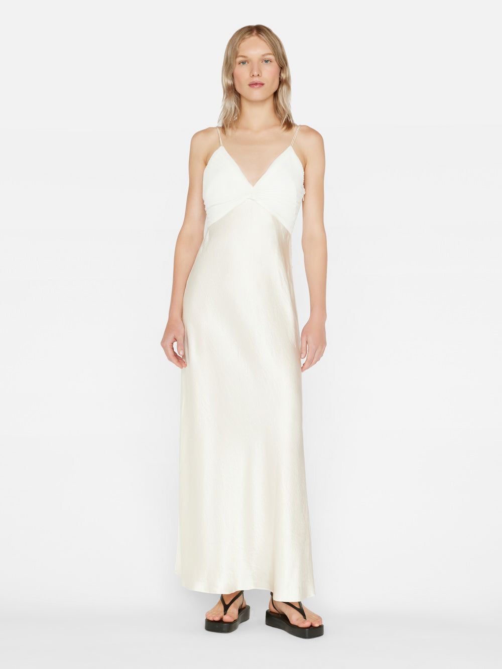 Pleated Cami Dress -- Bone sold by Frame Denim product image thumbnail 2