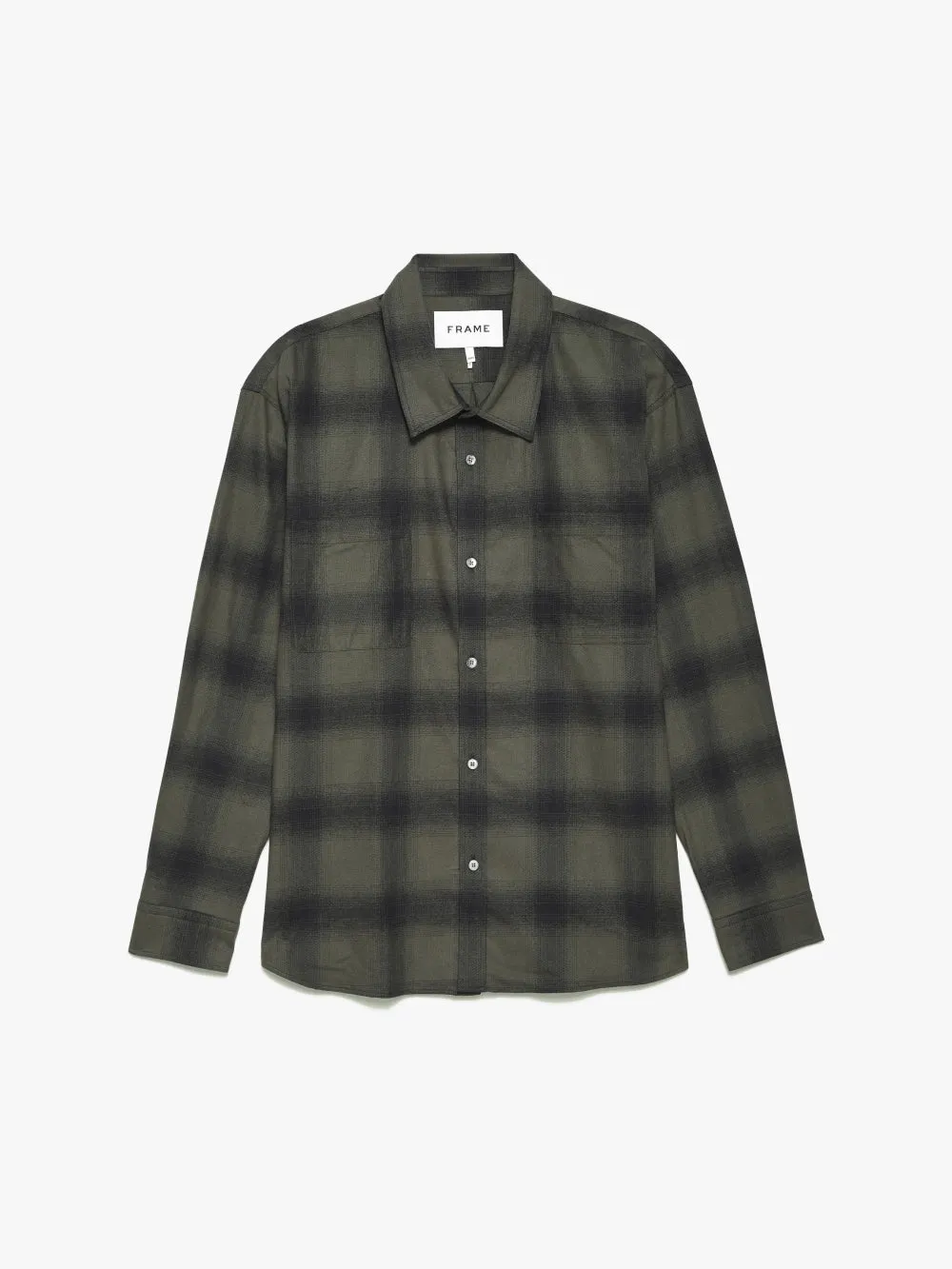 Plaid Flannel Shirt -- Khaki Plaid sold by Frame Denim