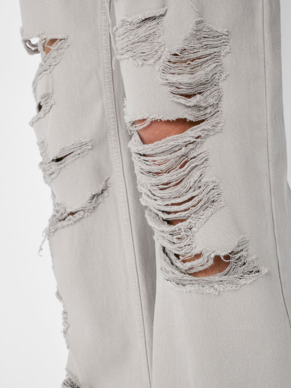 Extra Wide Leg Jean -- Smoke Grey Destruct sold by Frame Denim product image thumbnail 4