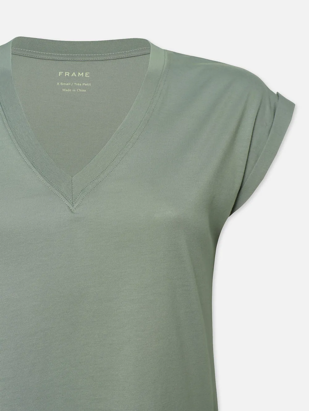 Easy V-Neck Tee -- Sage sold by Frame Denim product image thumbnail 2