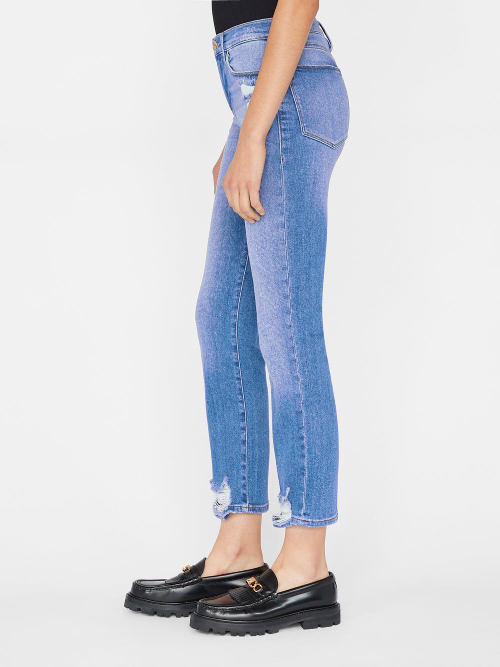 Le High Straight -- Laskey Rips sold by Frame Denim product image thumbnail 8