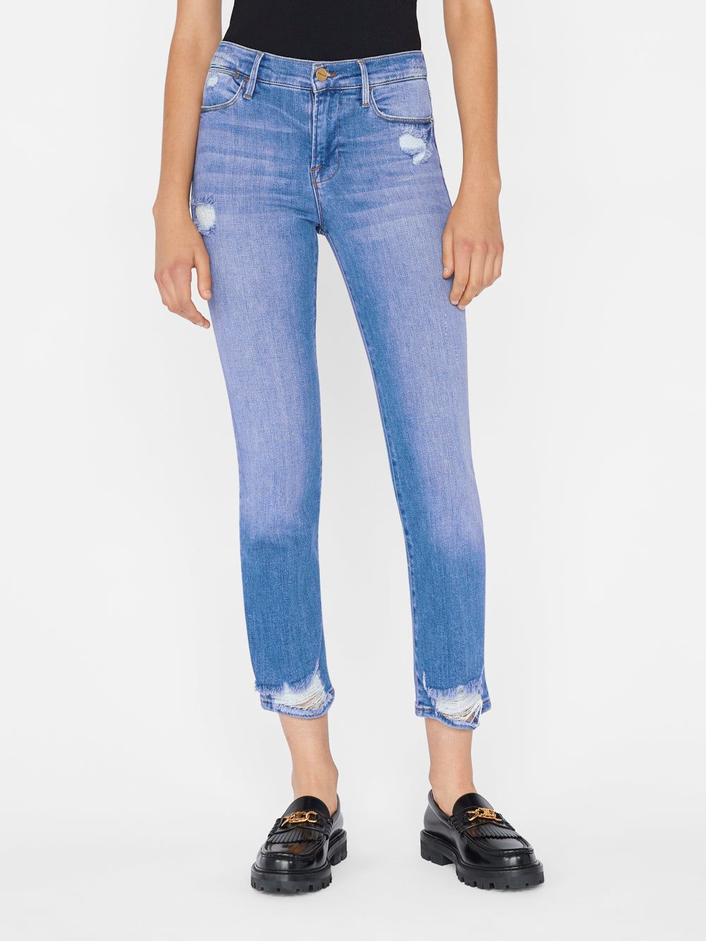 Le High Straight -- Laskey Rips sold by Frame Denim product image thumbnail 2