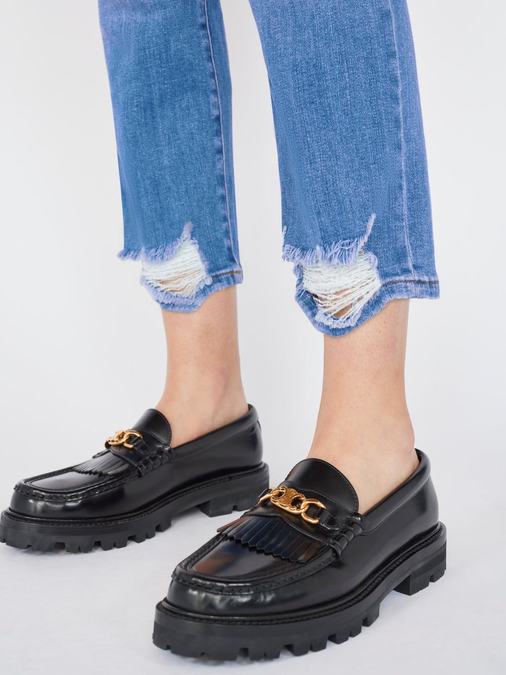 Le High Straight -- Laskey Rips sold by Frame Denim product image thumbnail 6