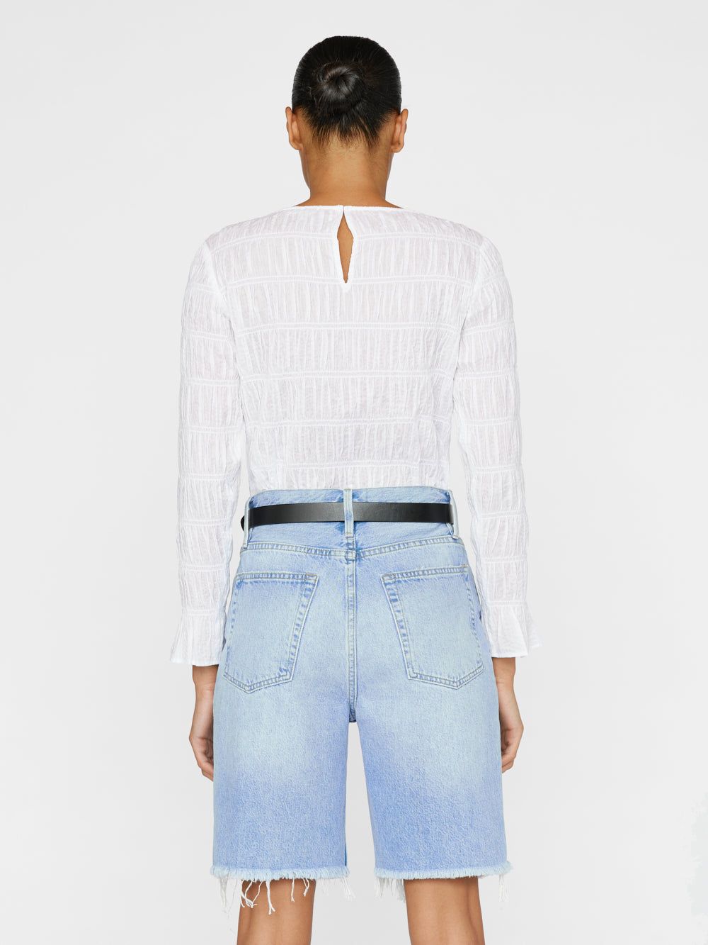 Long Sleeve Ruched Top -- Blanc sold by Frame Denim product image thumbnail 7