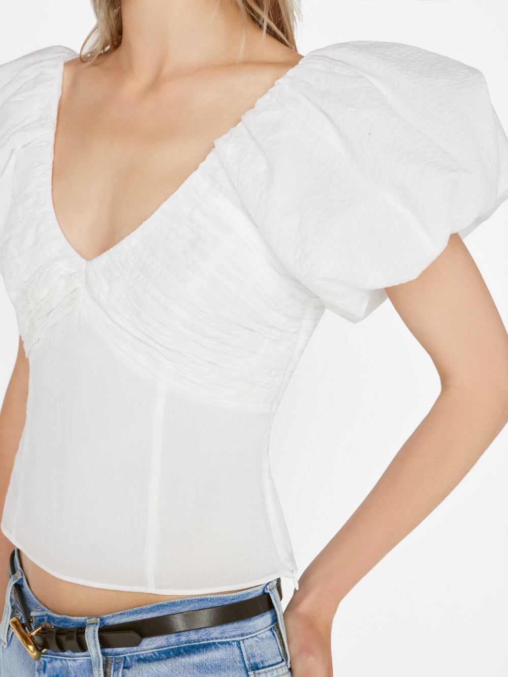 Puff Sleeve Top -- Blanc sold by Frame Denim product image thumbnail 4