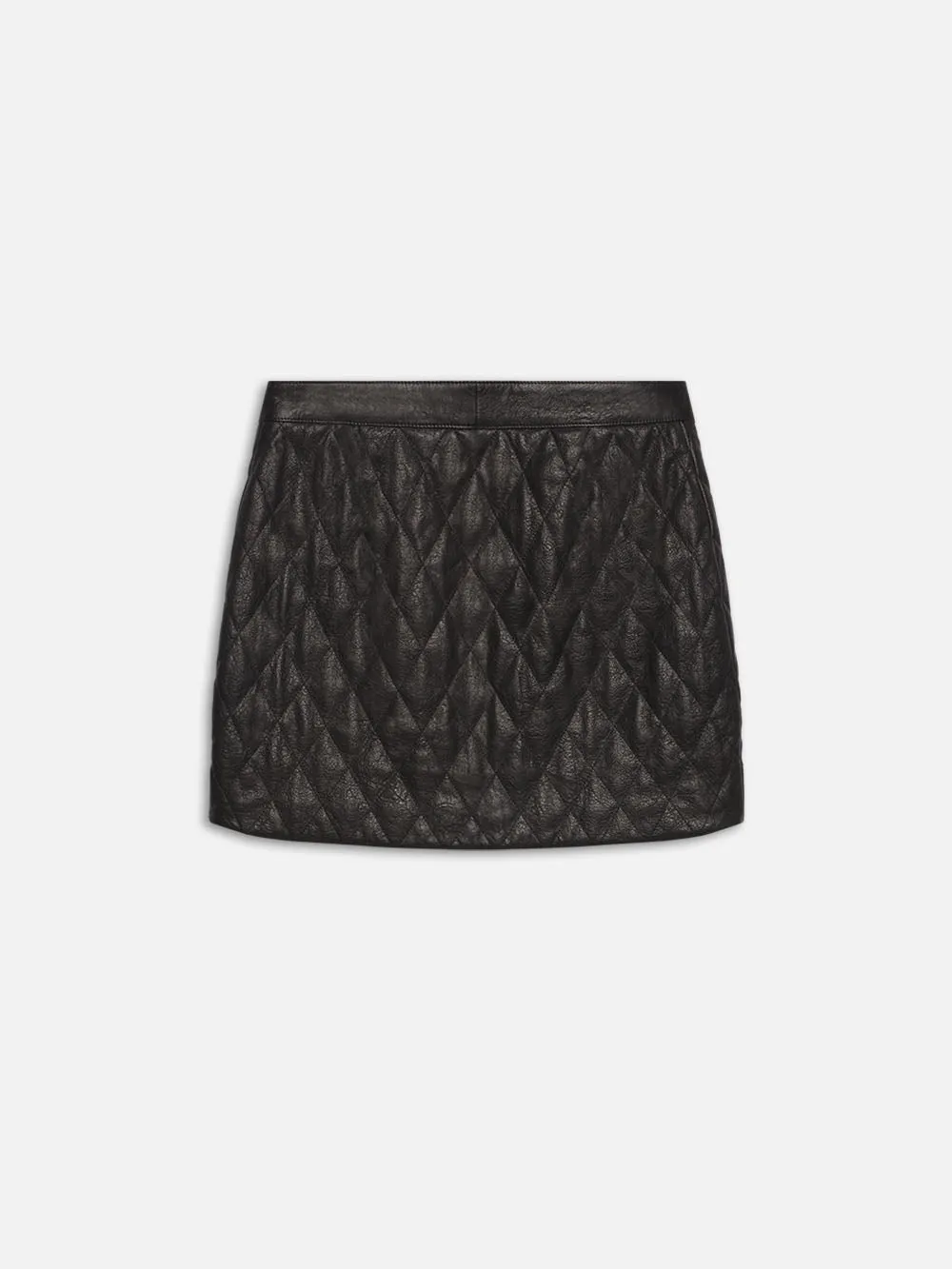 Quilted Leather Skirt -- Black sold by Frame Denim product image thumbnail 4