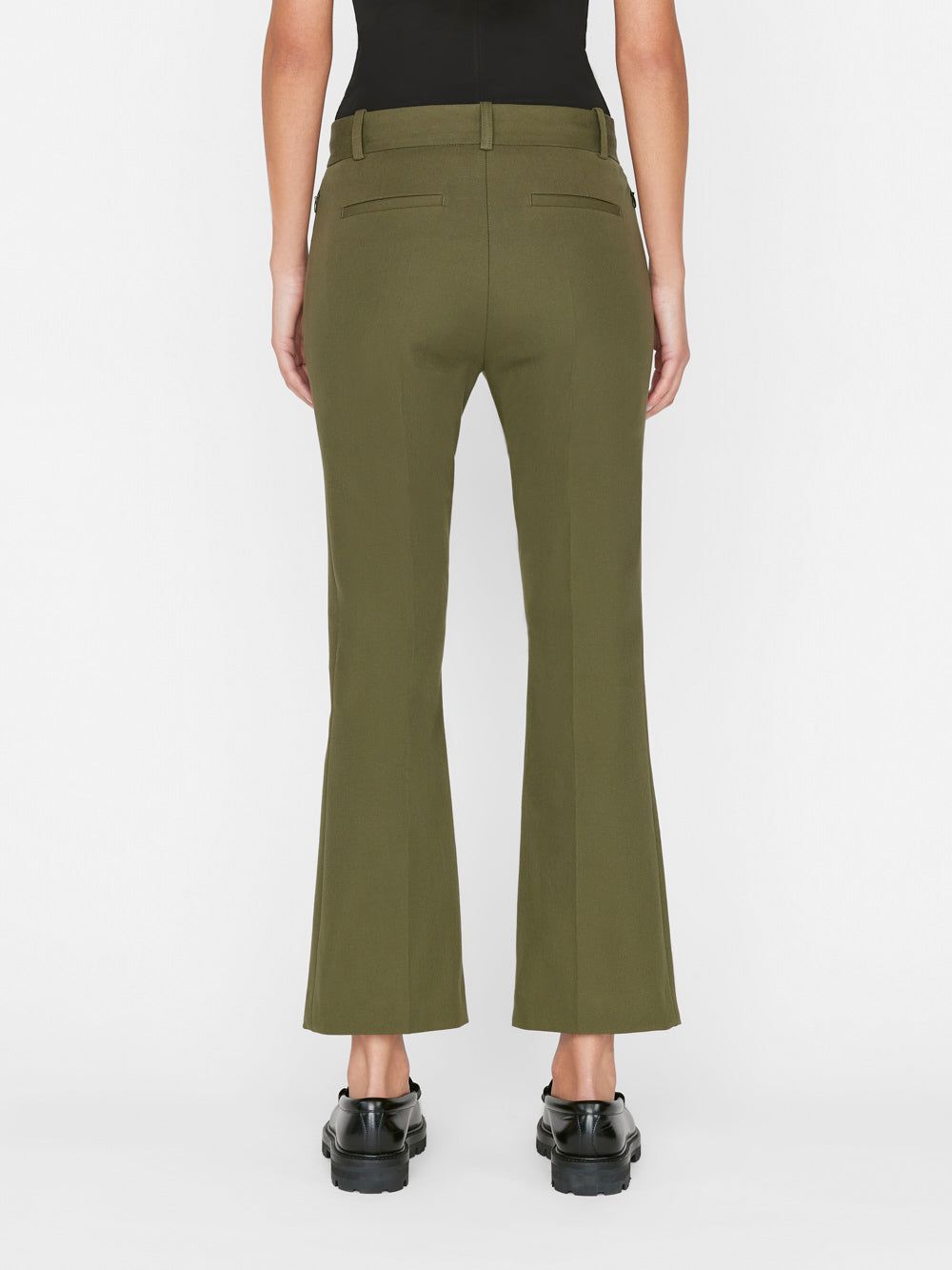Le Crop Mini Boot Trouser -- Fatigue sold by Frame Denim product image thumbnail 5