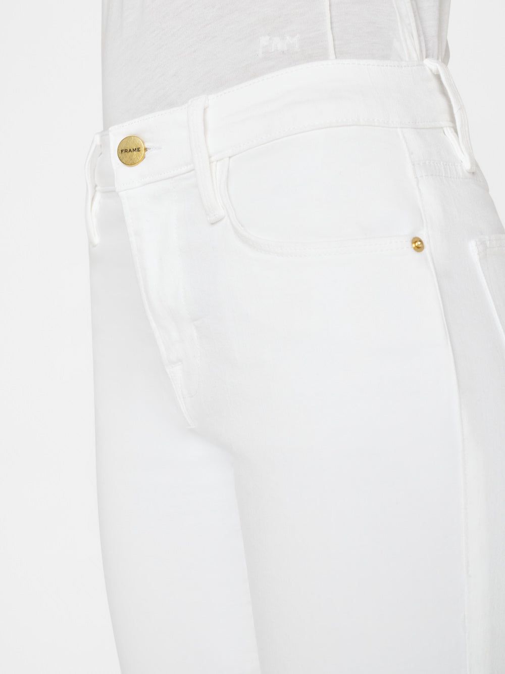 Le High Straight Cascade Hem -- Blanc sold by Frame Denim product image thumbnail 5