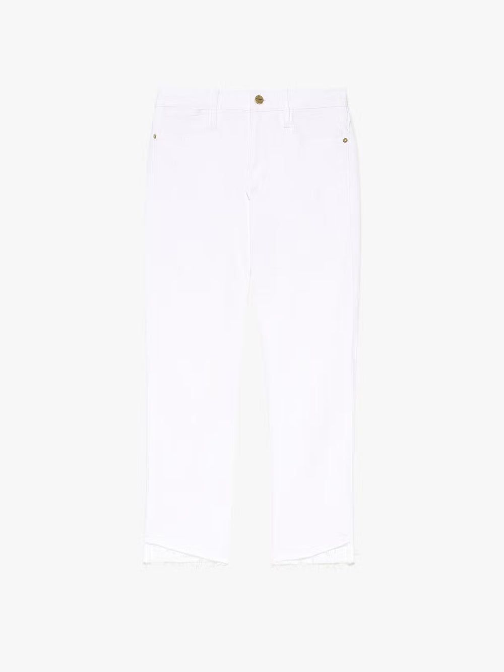 Le High Straight Cascade Hem -- Blanc sold by Frame Denim