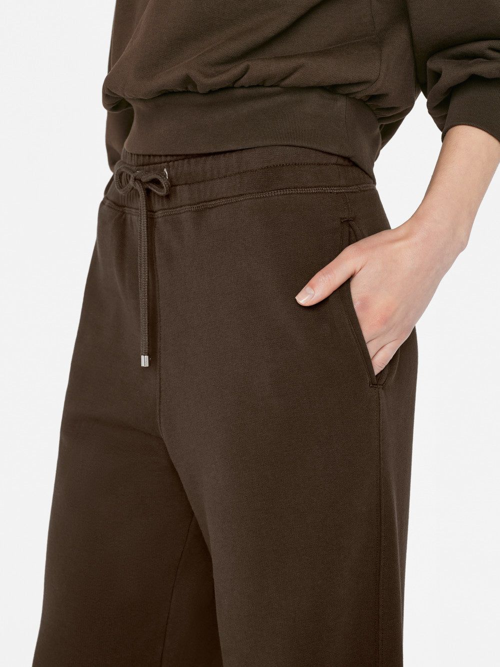Raw Hem Sweatpant -- Espresso sold by Frame Denim product image thumbnail 4