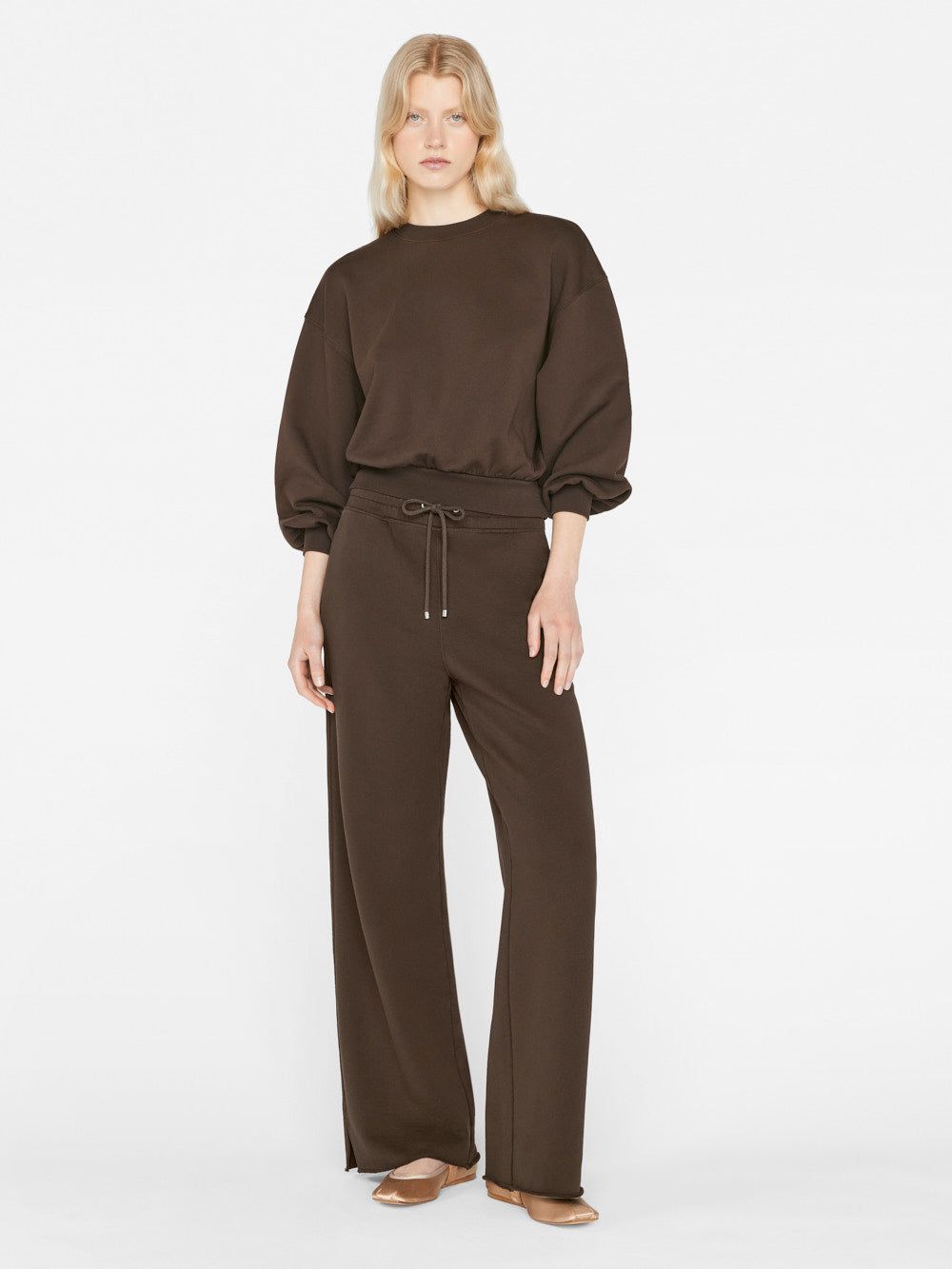 Raw Hem Sweatpant -- Espresso sold by Frame Denim product image thumbnail 2