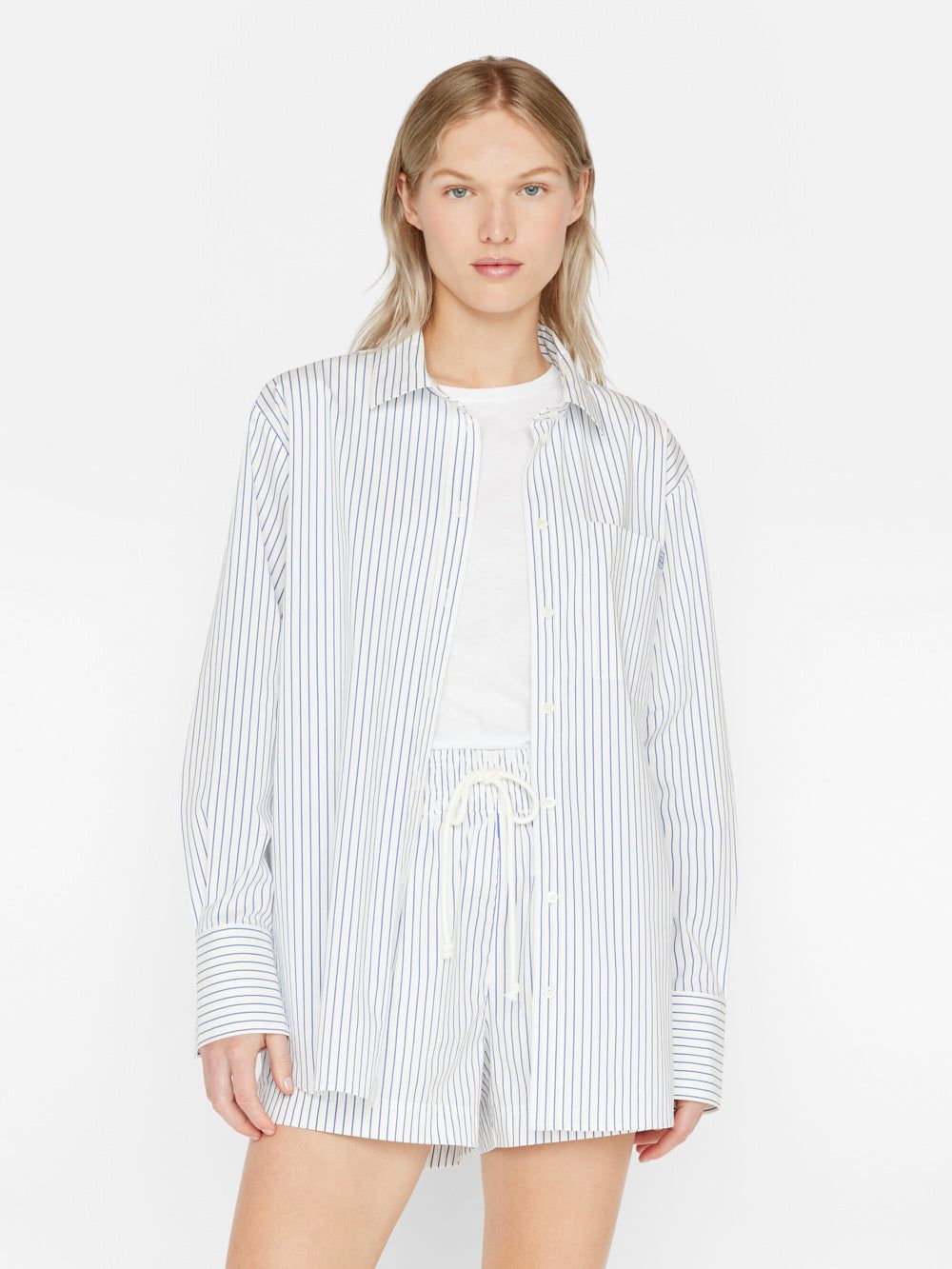 The Oversized Shirt -- Cobalt Multi sold by Frame Denim product image thumbnail 2