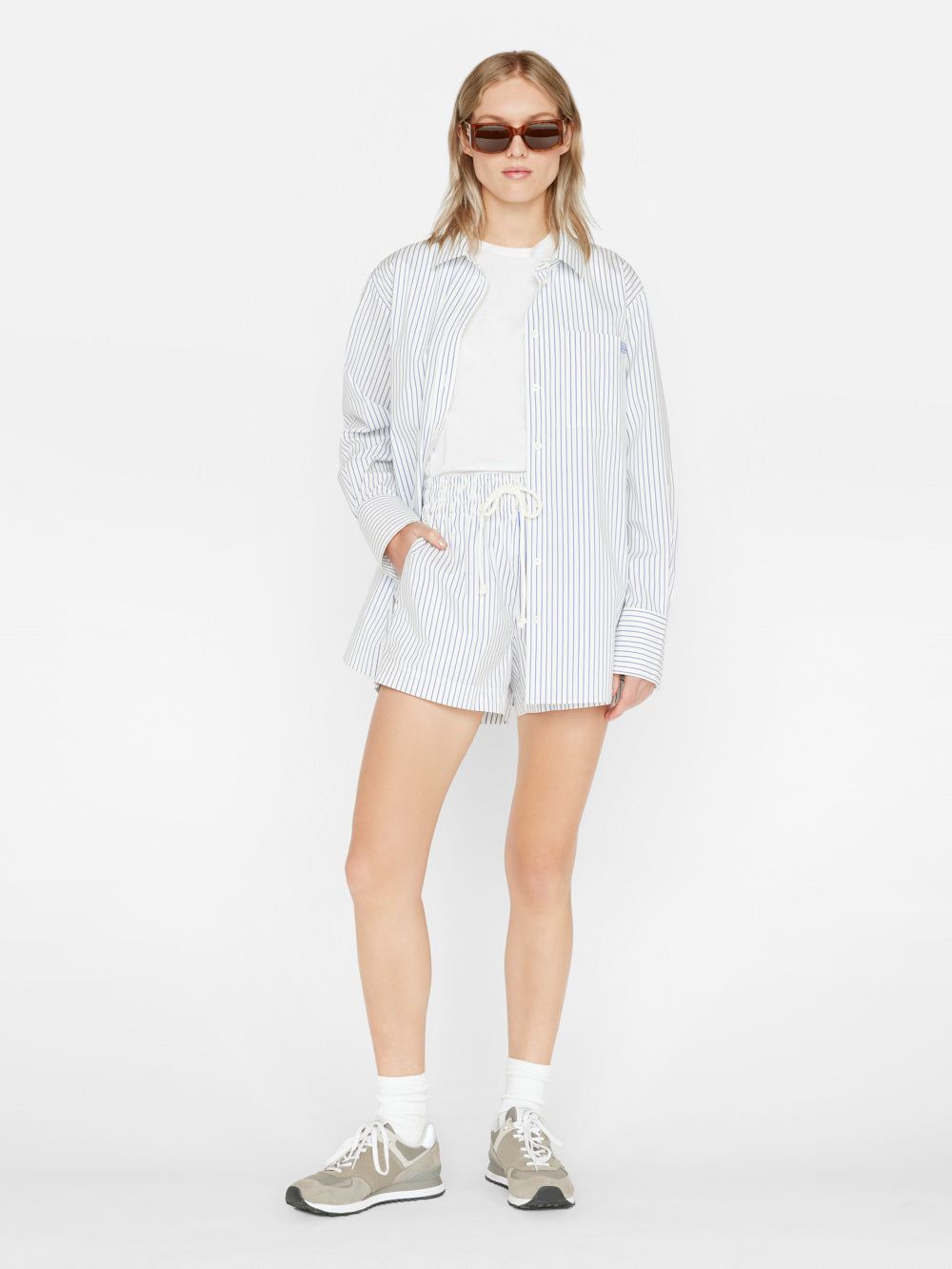 The Oversized Shirt -- Cobalt Multi sold by Frame Denim product image thumbnail 3