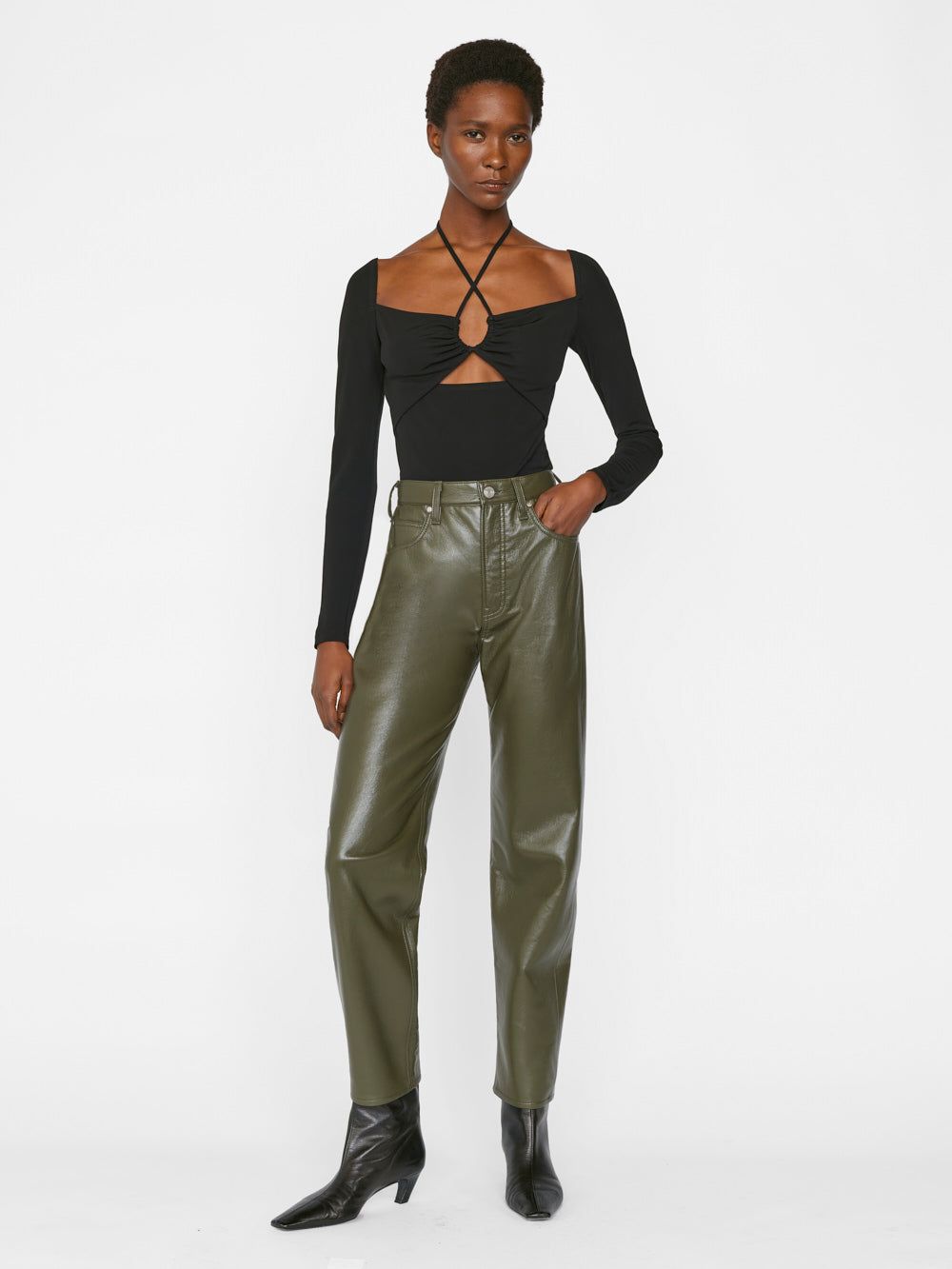 Strappy Knit Top -- Noir sold by Frame Denim product image thumbnail 2