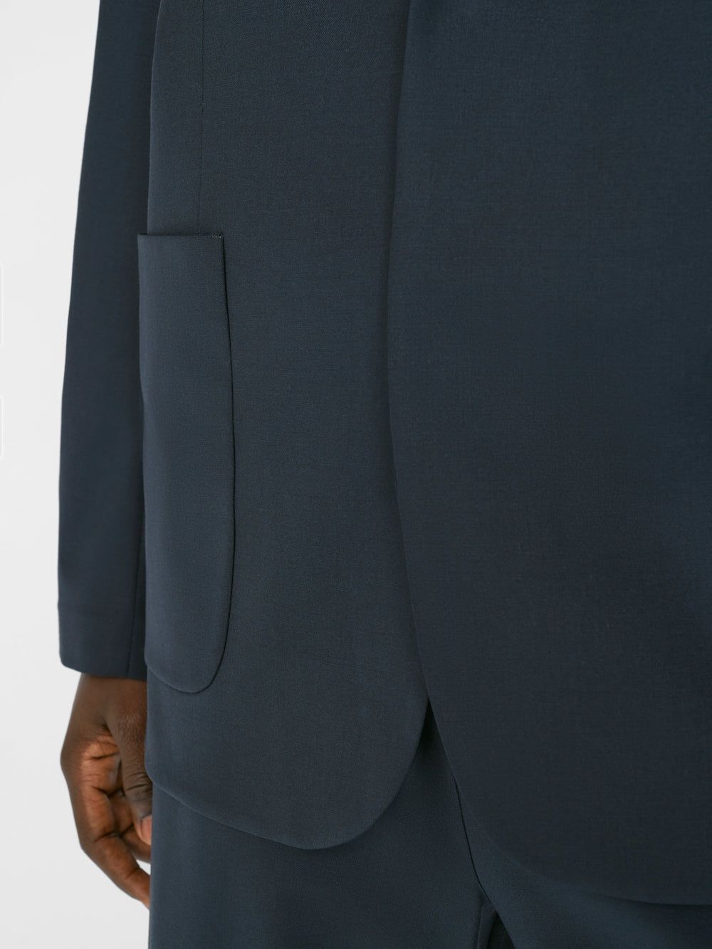 Unstructured Wool Blazer -- Dark Navy sold by Frame Denim product image thumbnail 4