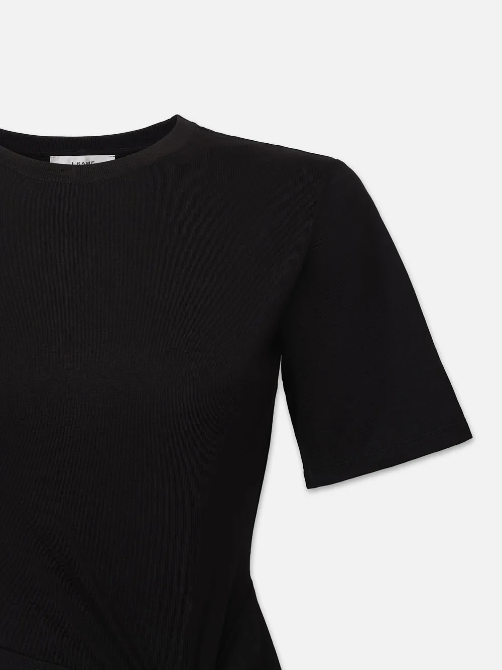 Ruched Front Tie Dress -- Black sold by Frame Denim product image thumbnail 3