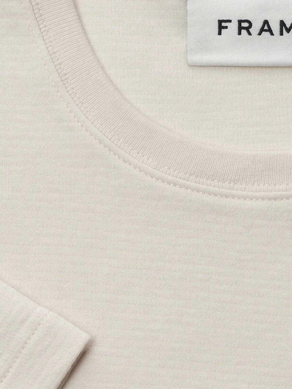 Duo Fold Tee -- White Sand sold by Frame Denim product image thumbnail 4
