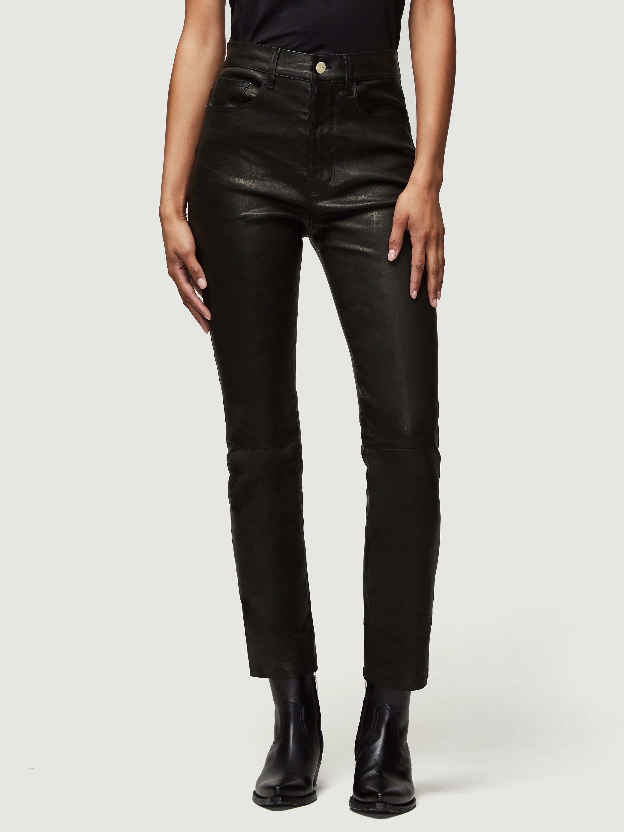 Le Sylvie Leather -- Noir sold by Frame Denim
