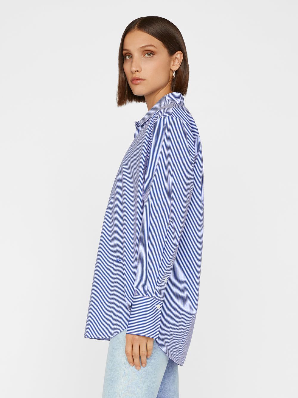 The Oversized Shirt -- Ultramarine Multi sold by Frame Denim product image thumbnail 6