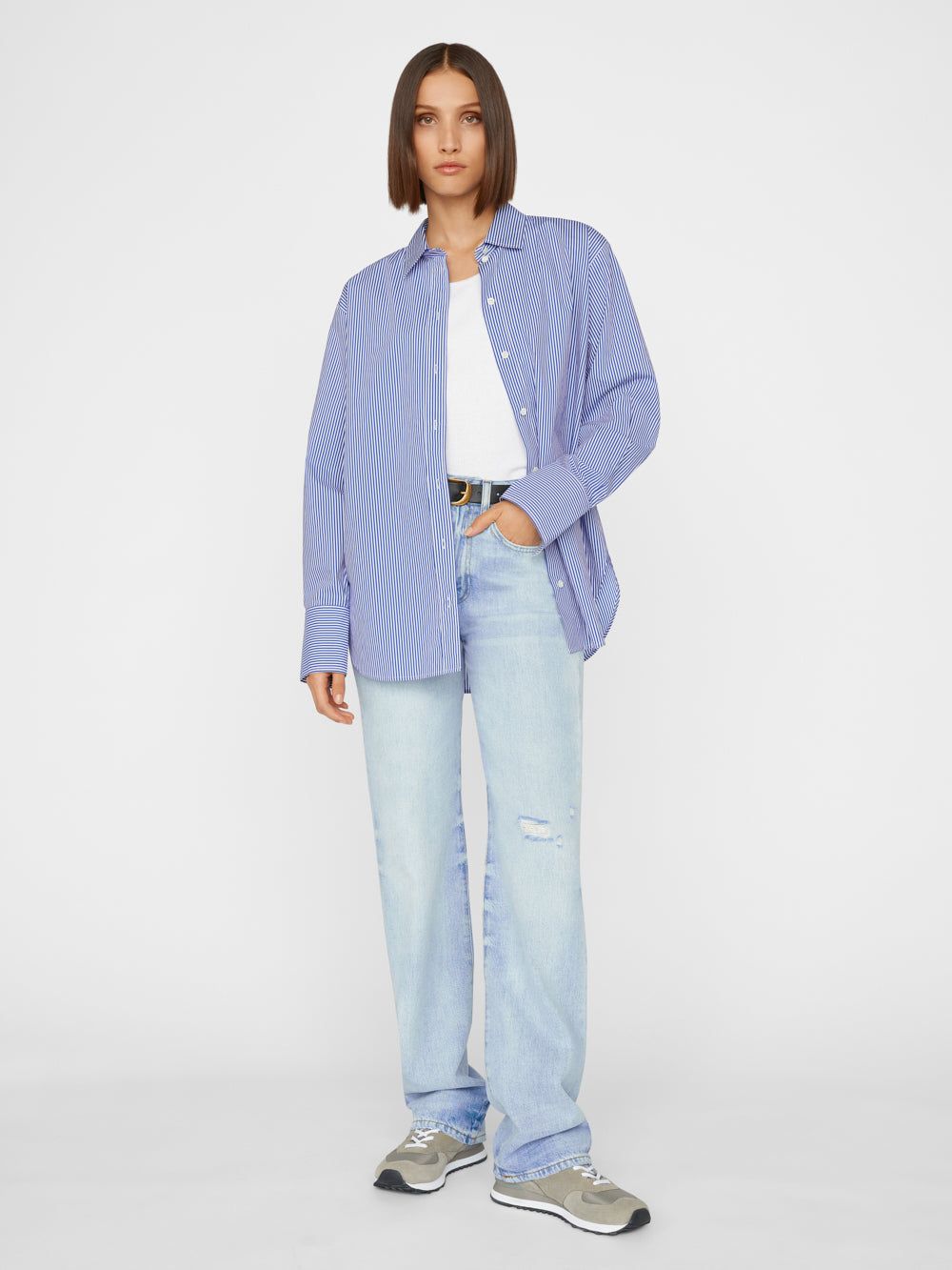 The Oversized Shirt -- Ultramarine Multi sold by Frame Denim product image thumbnail 2