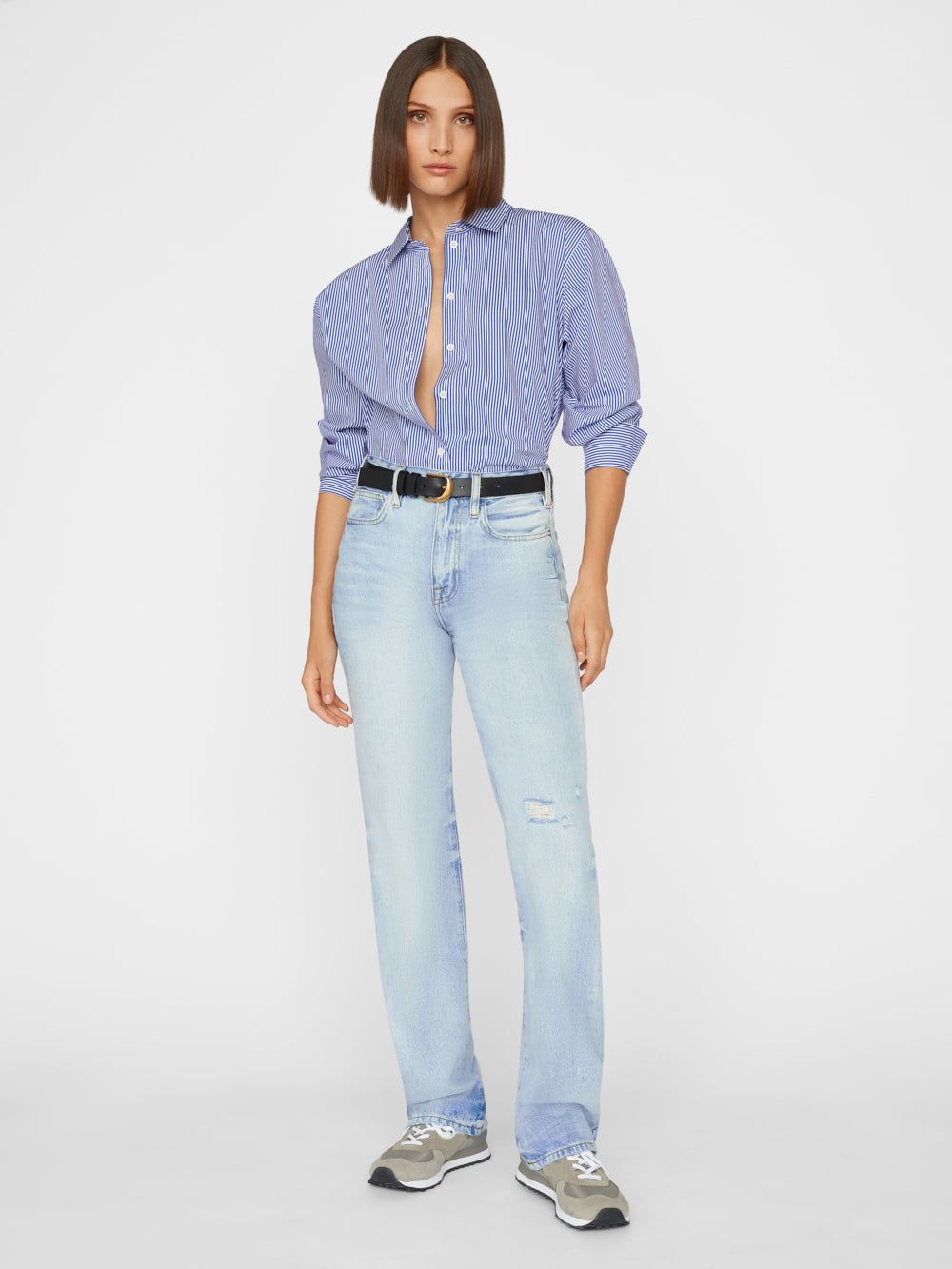 The Oversized Shirt -- Ultramarine Multi sold by Frame Denim product image thumbnail 9