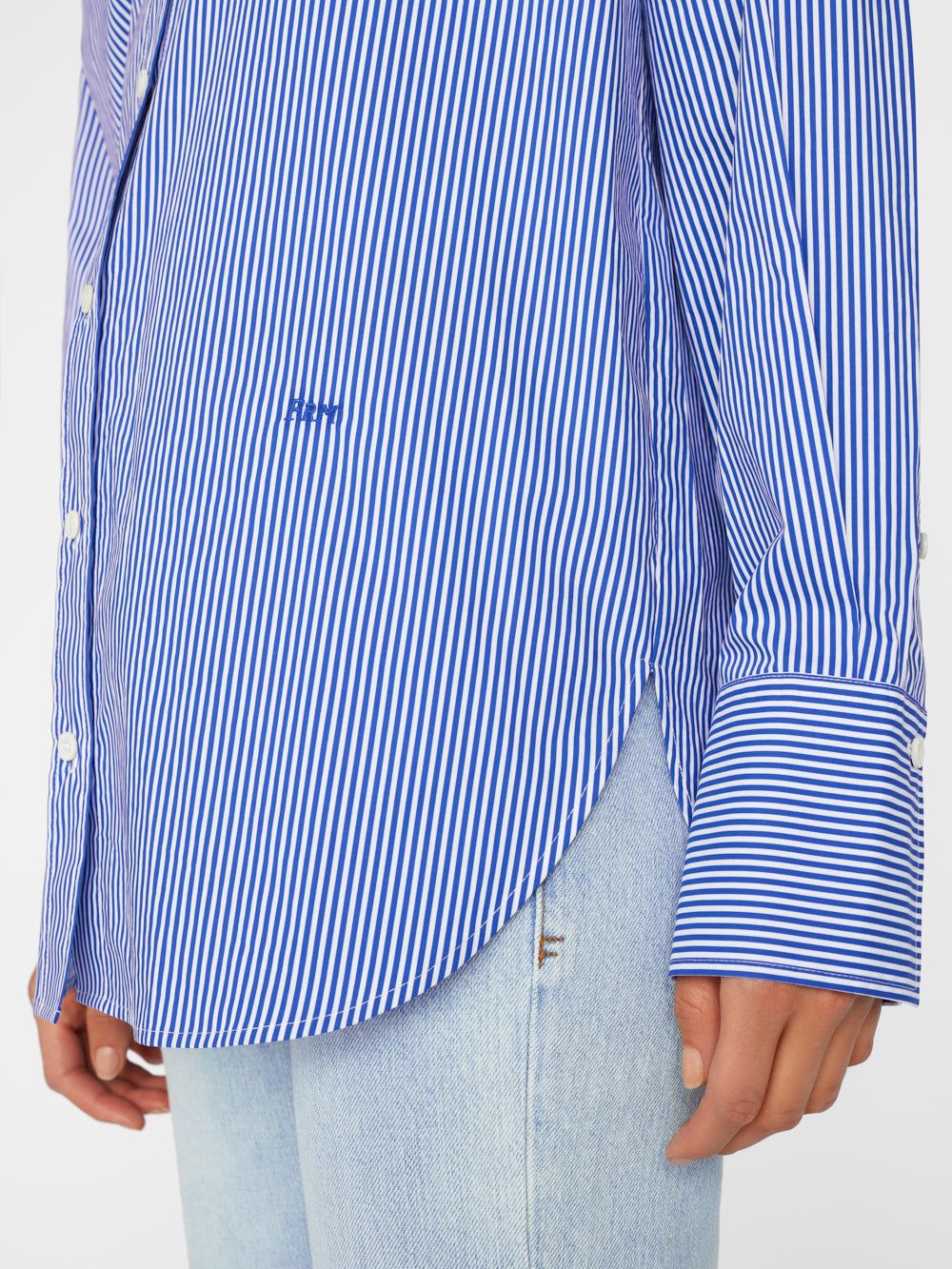 The Oversized Shirt -- Ultramarine Multi sold by Frame Denim product image thumbnail 3