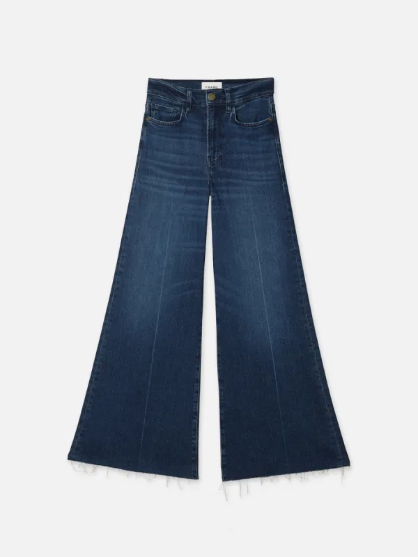 Le Palazzo Crop Raw Fray -- Calvin sold by Frame Denim