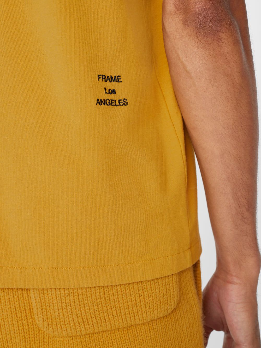 FRAME Logo Tee -- Deep Yellow sold by Frame Denim product image thumbnail 3