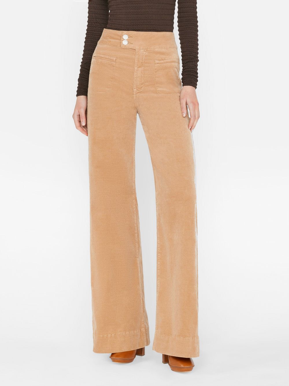 Le Hardy Wide Leg Corduroy -- Light Camel sold by Frame Denim product image thumbnail 2