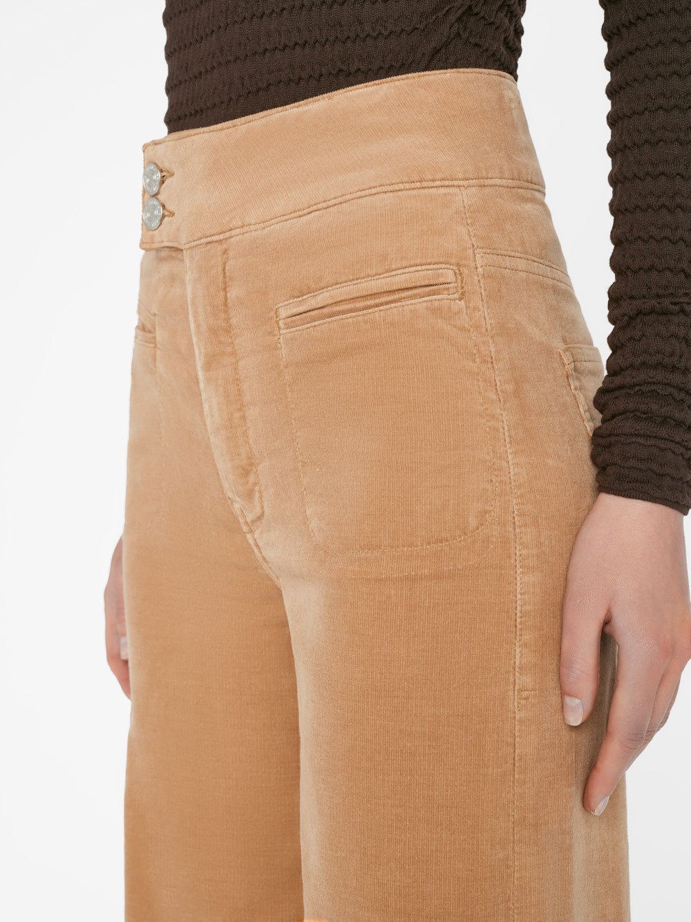 Le Hardy Wide Leg Corduroy -- Light Camel sold by Frame Denim product image thumbnail 5