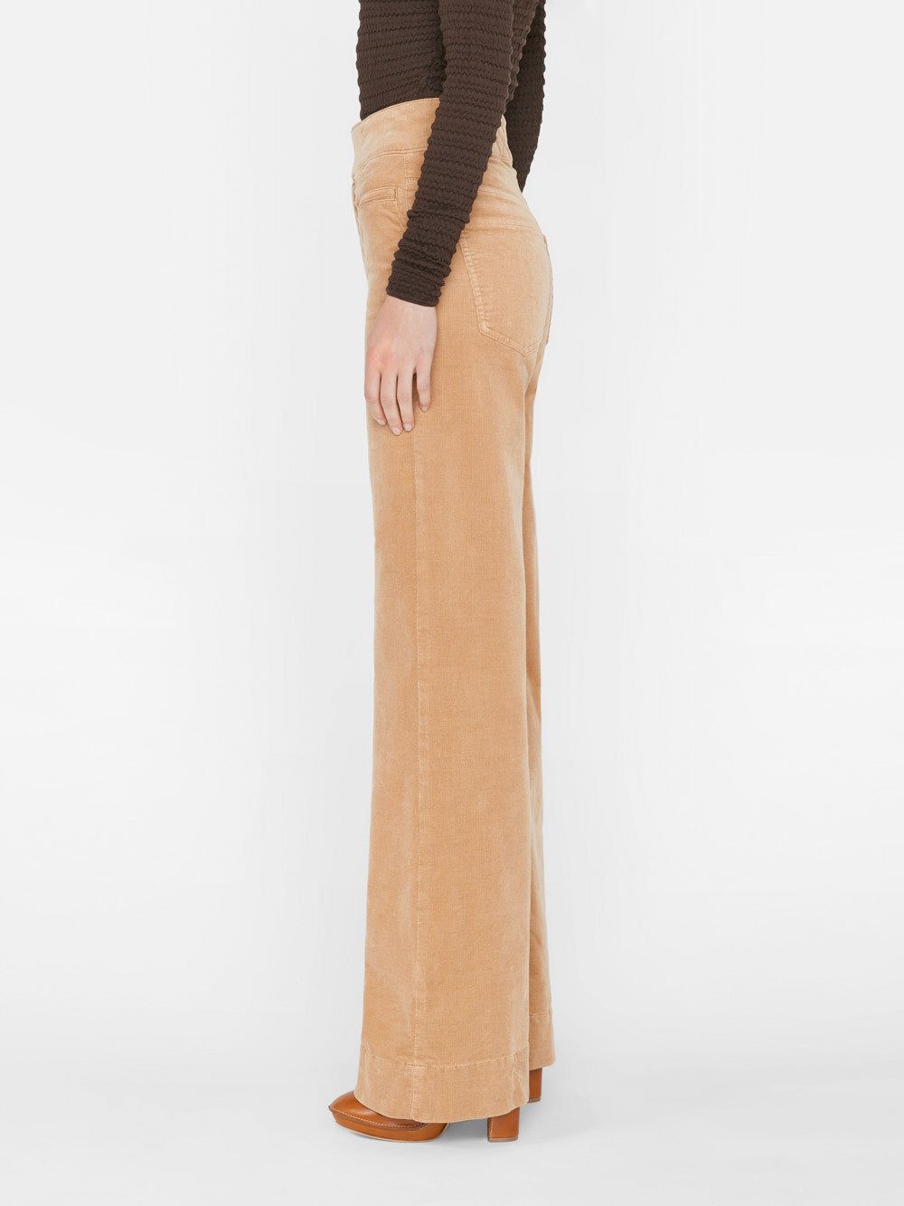 Le Hardy Wide Leg Corduroy -- Light Camel sold by Frame Denim product image thumbnail 7