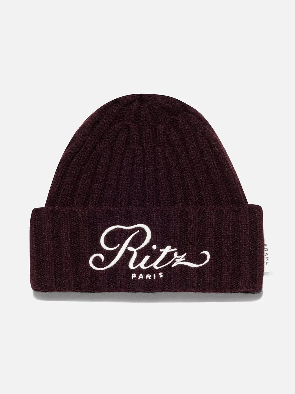Ritz Cashmere Beanie -- Bordeaux sold by Frame Denim