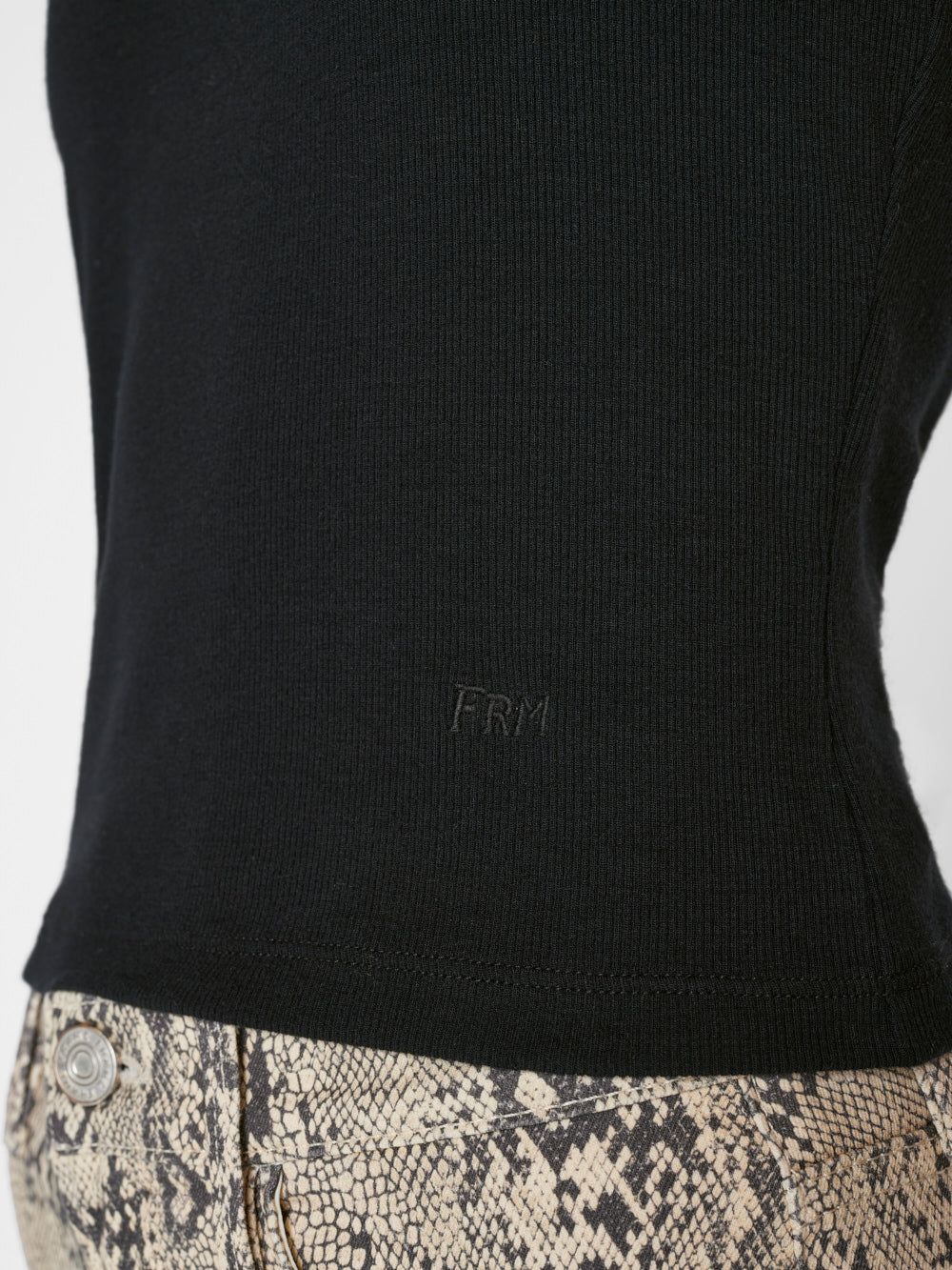 Modal Rib Cami -- Noir sold by Frame Denim product image thumbnail 3
