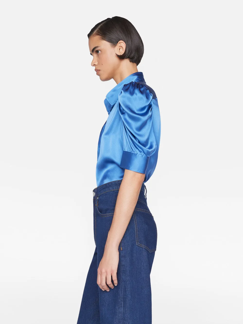 Gillian Top -- Slate Blue sold by Frame Denim product image thumbnail 4