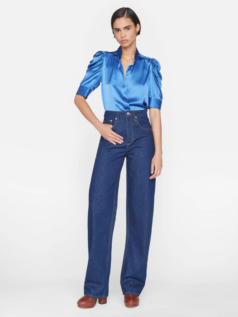 Gillian Top -- Slate Blue sold by Frame Denim product image thumbnail 3