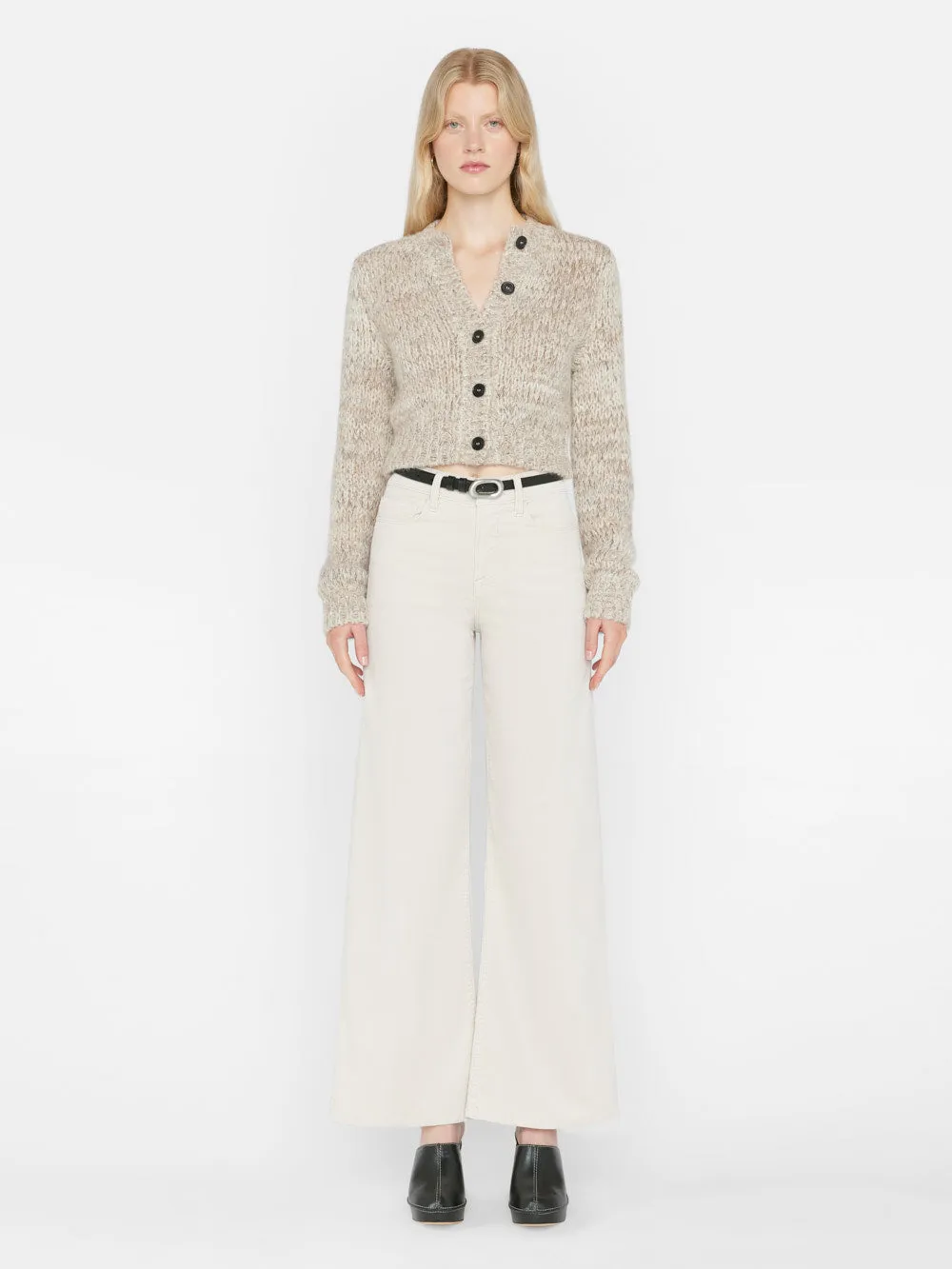 Le Slim Palazzo Corduroy -- Bone sold by Frame Denim product image thumbnail 3