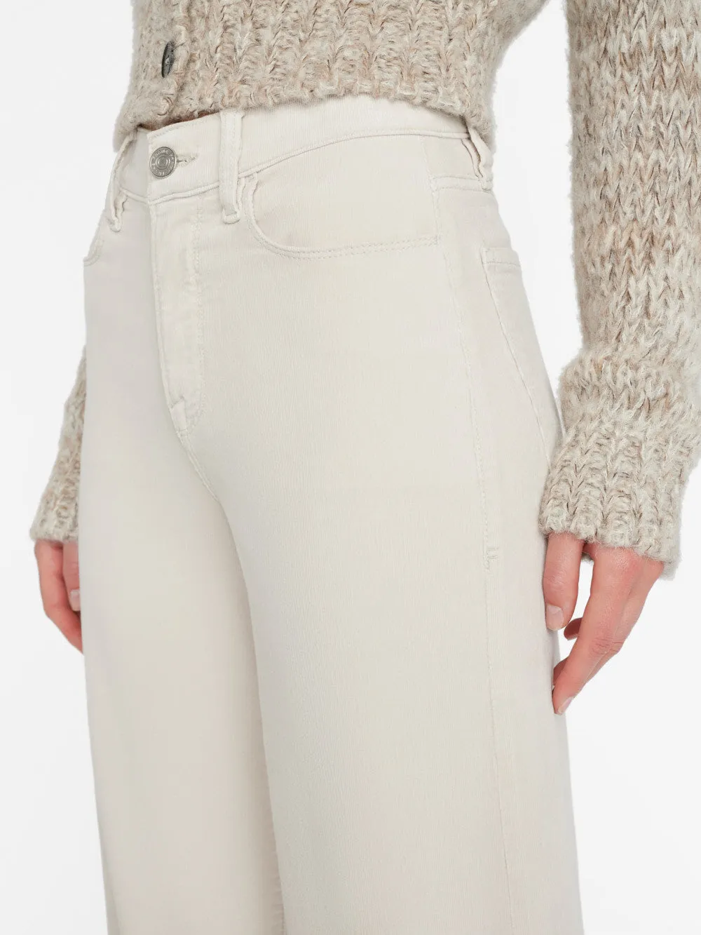 Le Slim Palazzo Corduroy -- Bone sold by Frame Denim product image thumbnail 4