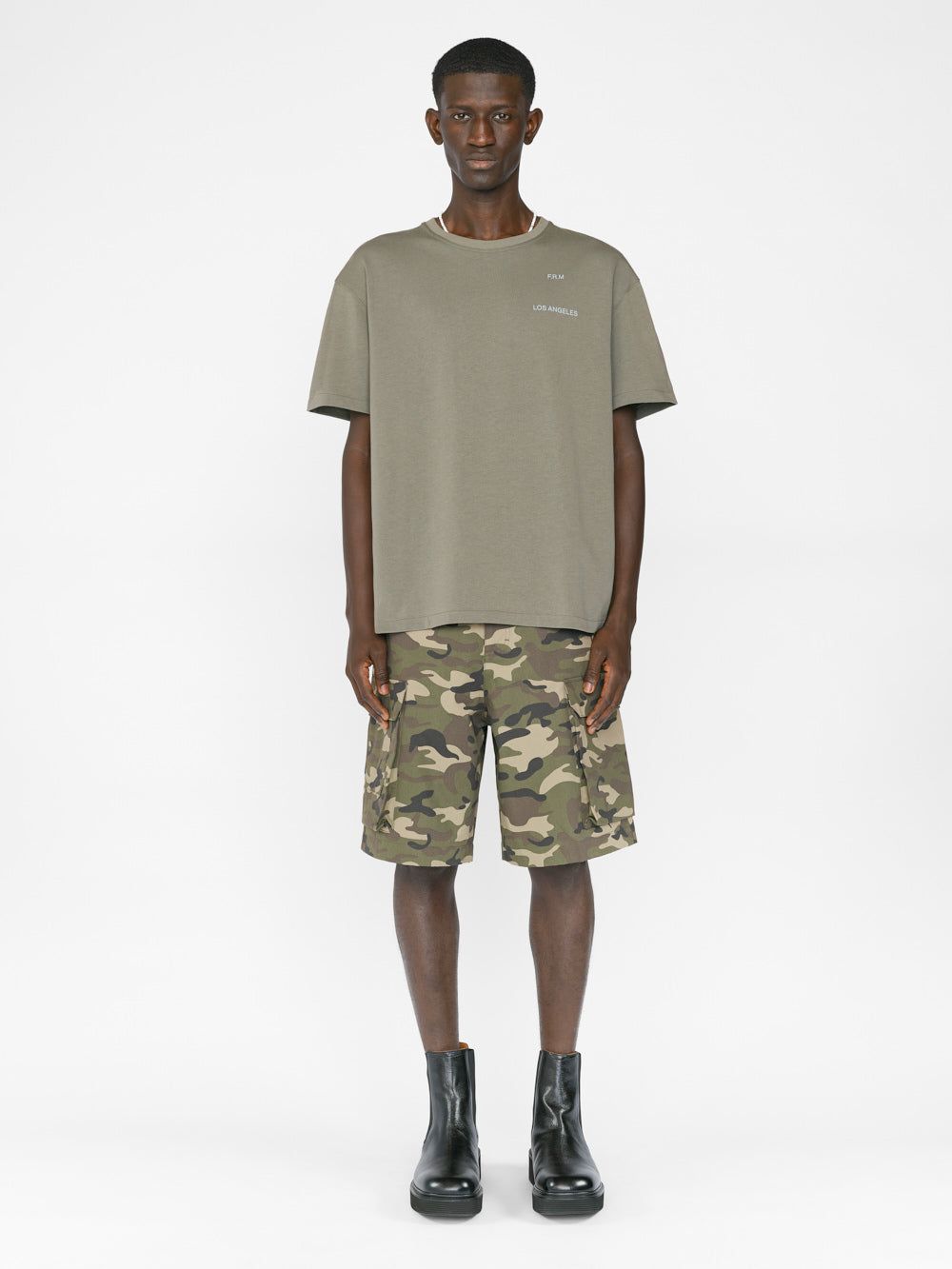 FRAME Logo Print Tee -- Old Green sold by Frame Denim product image thumbnail 2