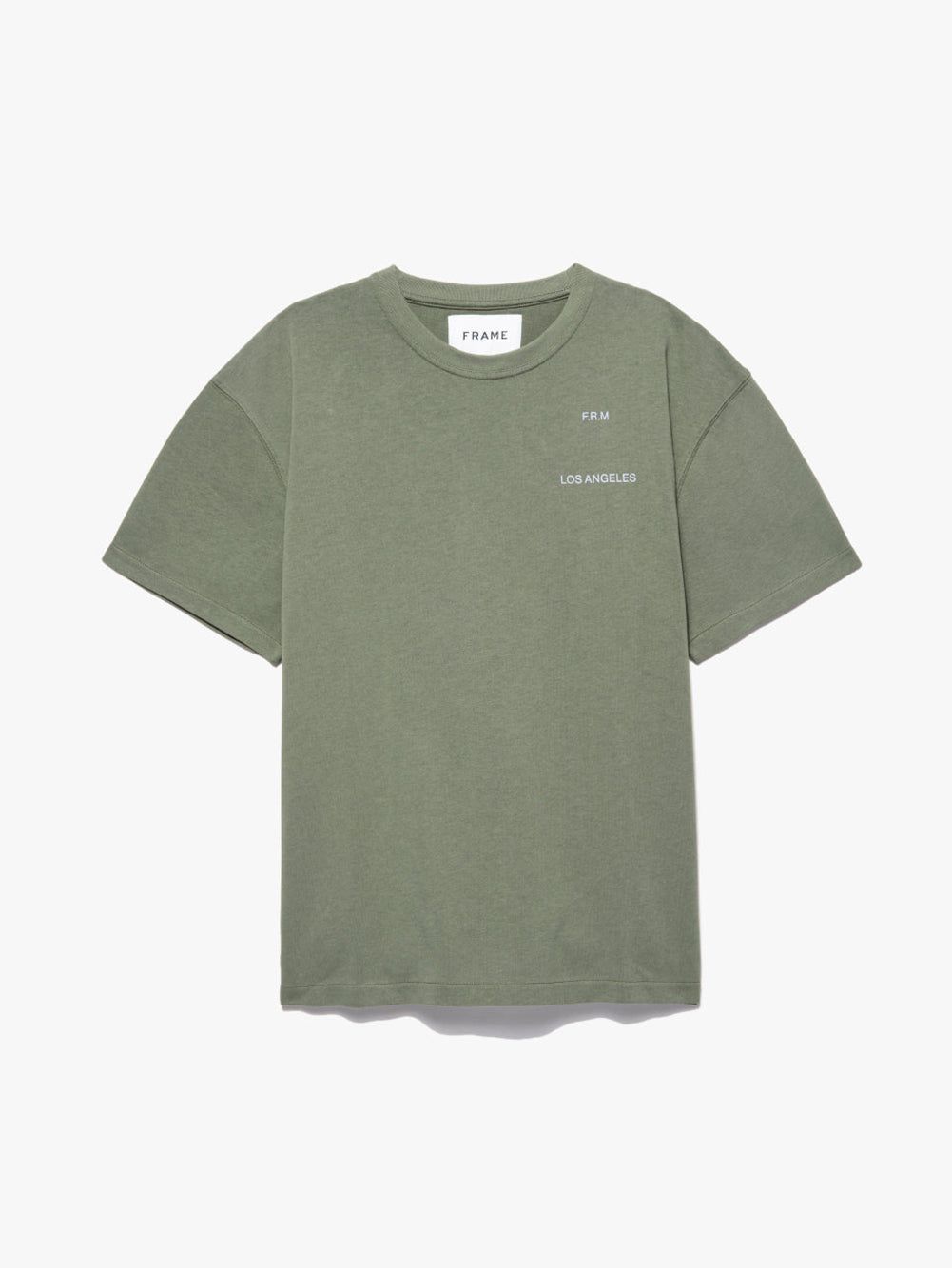 FRAME Logo Print Tee -- Old Green sold by Frame Denim