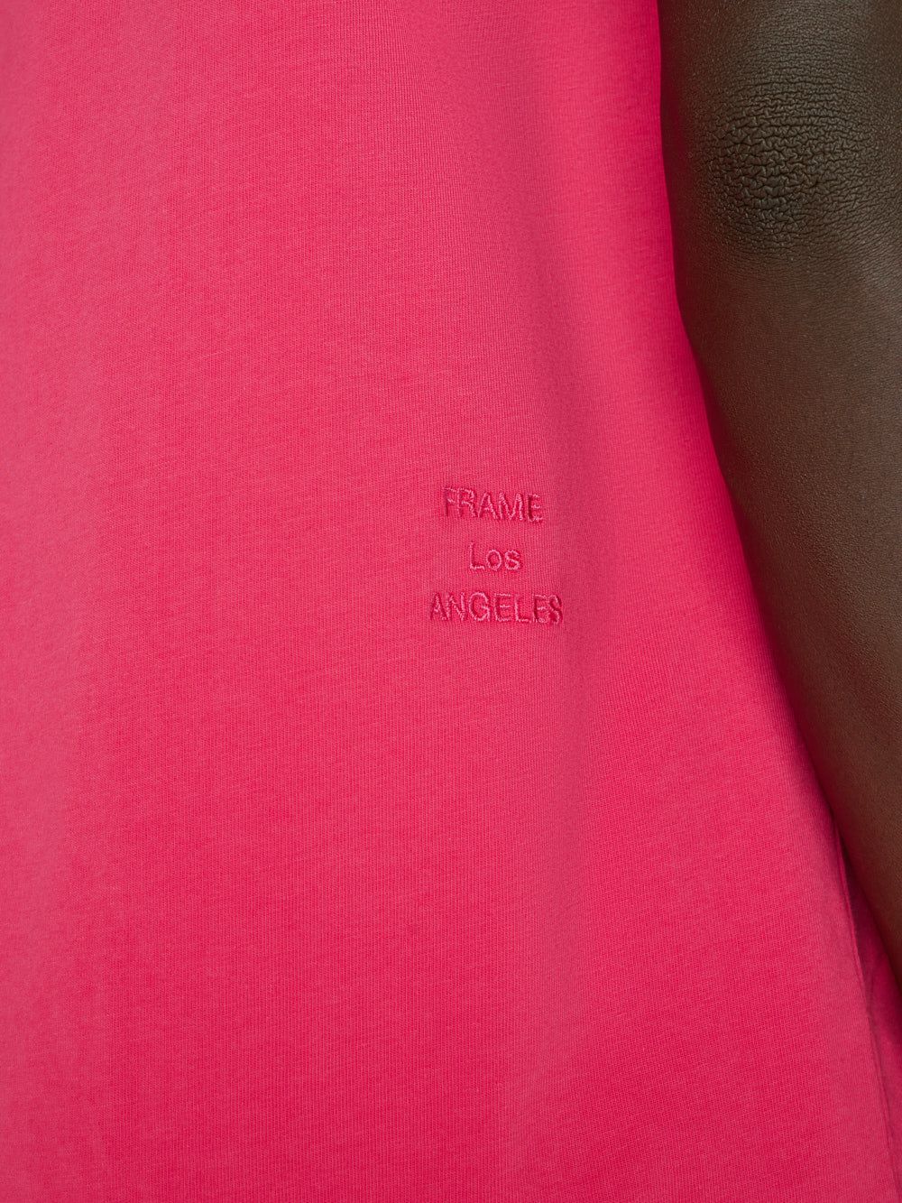 FRAME Logo Tee -- Pop Rose sold by Frame Denim product image thumbnail 4