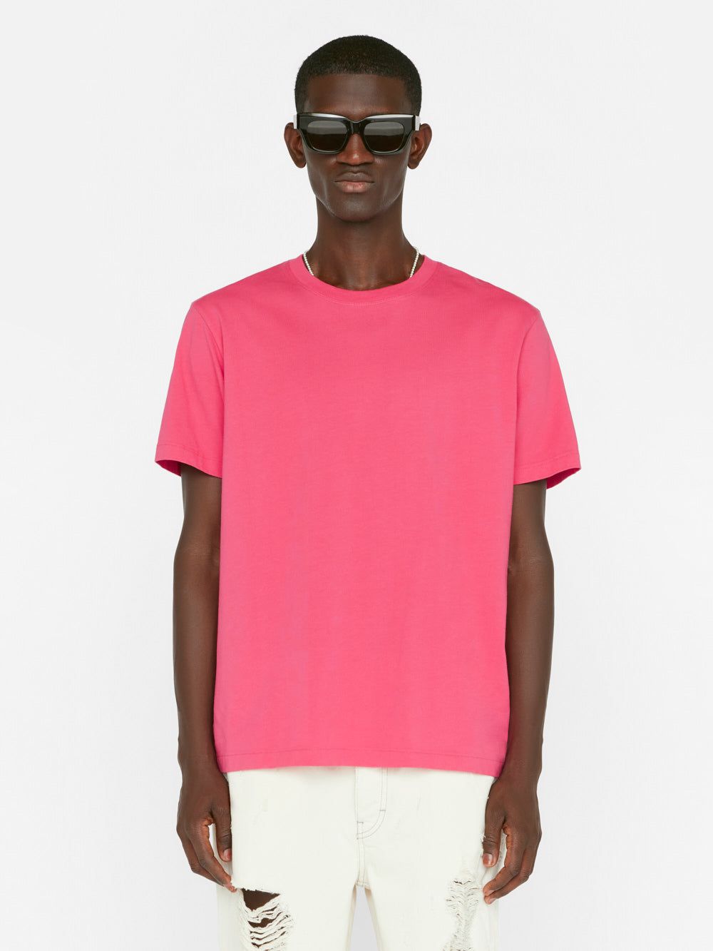 FRAME Logo Tee -- Pop Rose sold by Frame Denim product image thumbnail 3