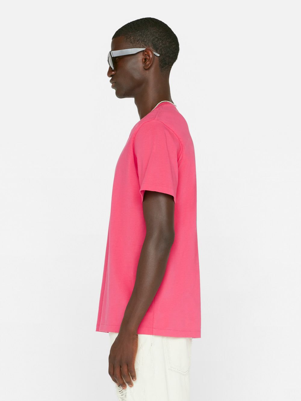 FRAME Logo Tee -- Pop Rose sold by Frame Denim product image thumbnail 5