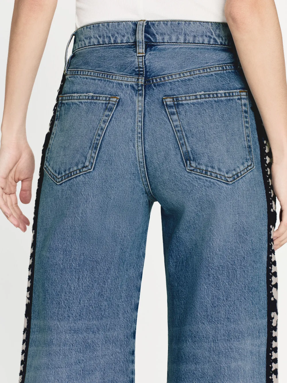 Le Jane Crop Crochet -- Baines Clean sold by Frame Denim product image thumbnail 4