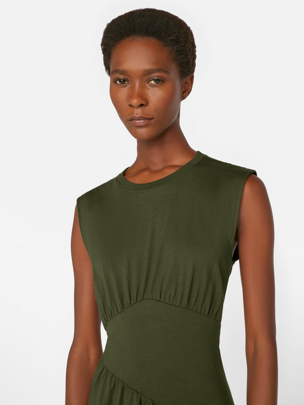 Gathered Seam Knit Dress -- Fatigue sold by Frame Denim product image thumbnail 3