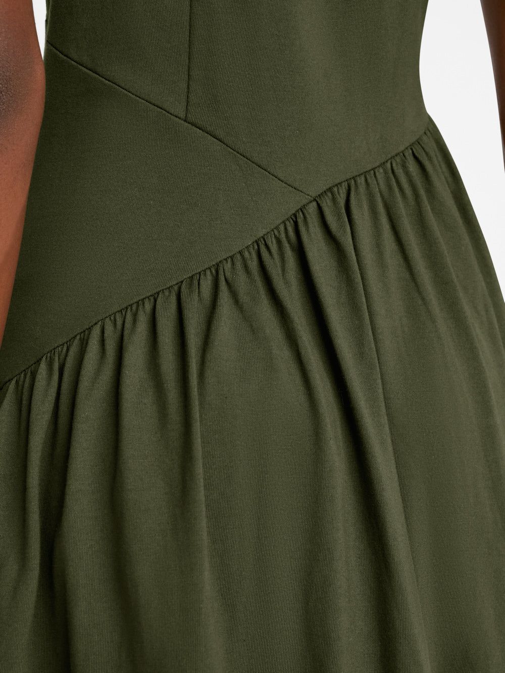 Gathered Seam Knit Dress -- Fatigue sold by Frame Denim product image thumbnail 4
