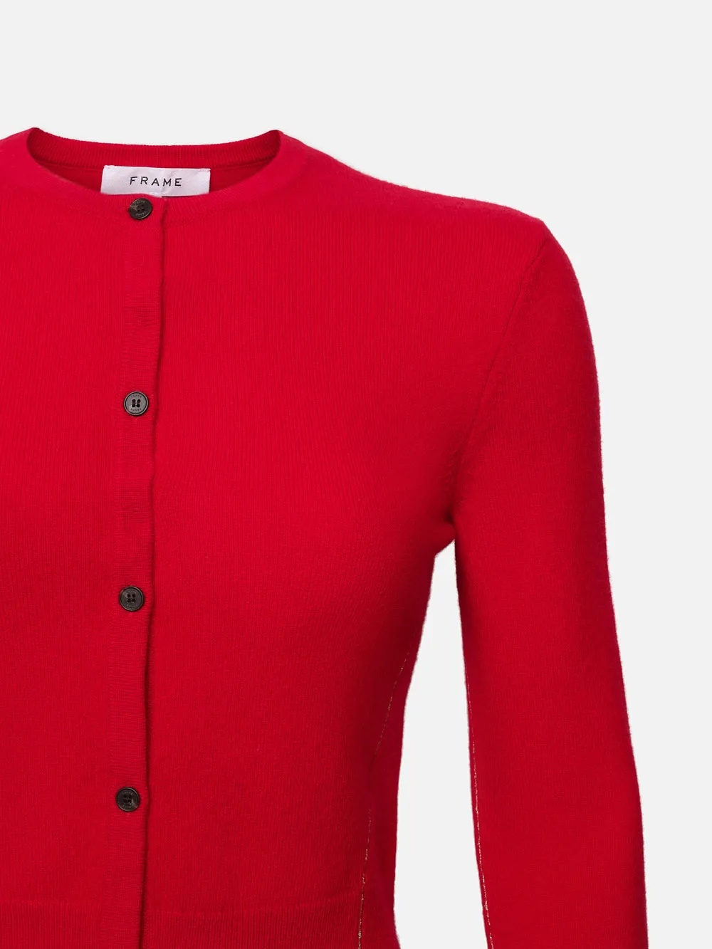 Lunar New Year Cashmere Cardi -- Red sold by Frame Denim product image thumbnail 2