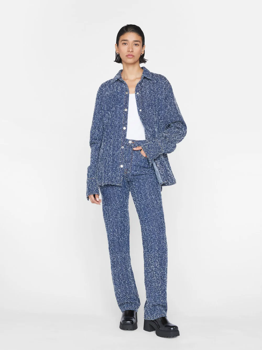 FRAME Atelier Le Jane -- Indigo Boucle sold by Frame Denim product image thumbnail 3