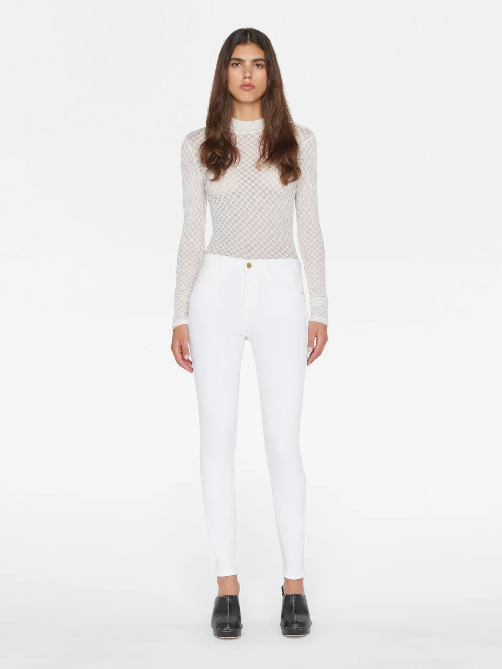 Le High Skinny -- Blanc sold by Frame Denim product image thumbnail 3
